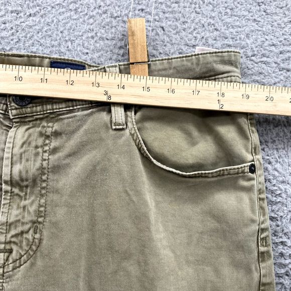 Adriano Goldshmied Pants Green 36x32 Jeans The Graduate Tailored Leg Casual Mens - Picture 5 of 16